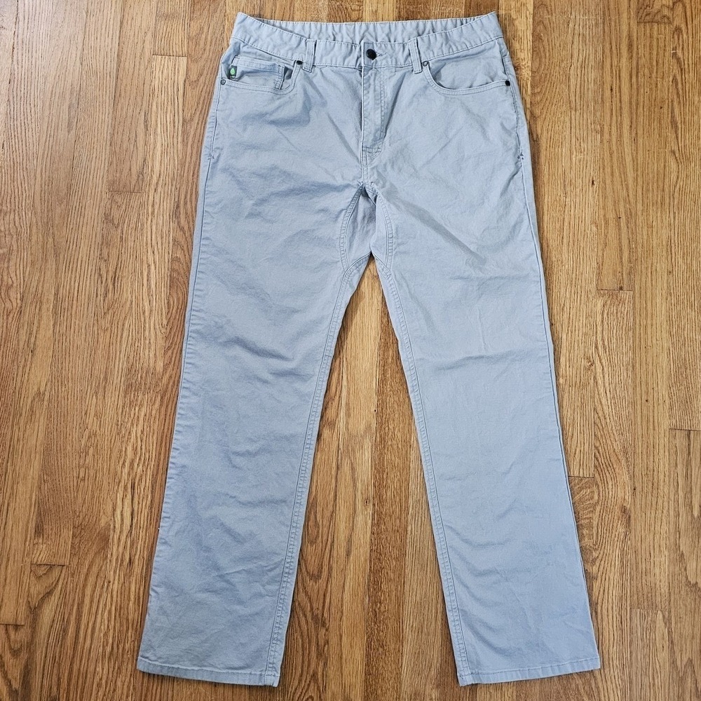 Stio Rivet Canvas Pants Mens 36x32 Gray Stretch Outdoor Hiking Chino Gorpcore